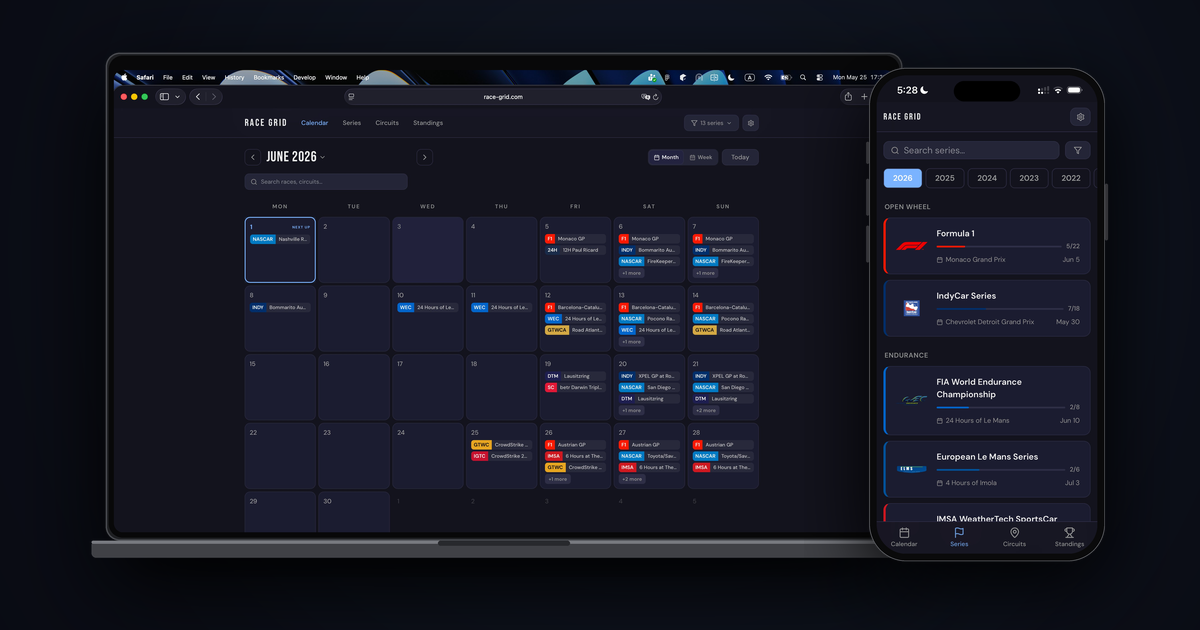 Race Grid — Motorsport Calendar